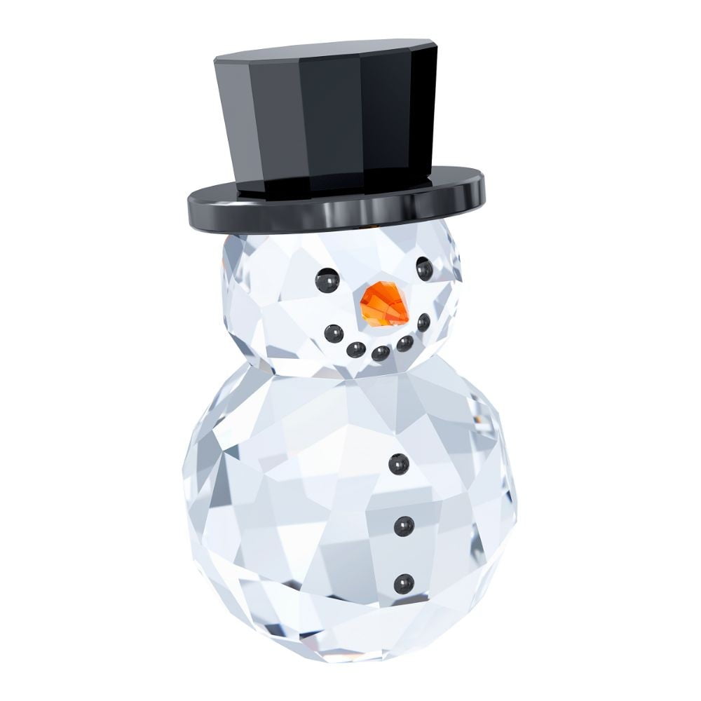 Swarovski Crystal Christmas Figurine SNOWMAN WITH HAT 5135852