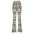 thumbnail image 6 of Levmjia Womens Vintage Flared Pants Slim Modern Printed High Waisted Casual Soft Stretchy Comfort Fit For Yoga Home Wear All Season Long Trousers, 6 of 9