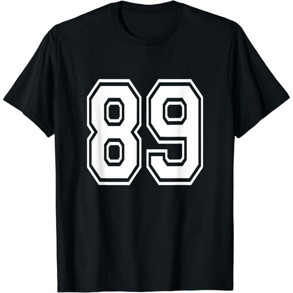 Number 89 T-Shirt Birthday Varsity Sports Team Jersey