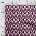 thumbnail image 1 of oneOone Cotton Silk Fabric Geometric Ikat Print Fabric By Yard 42 Inch Wide, 1 of 4