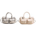 thumbnail image 1 of Bolso Hombro para Mujer Bandolera Con Correa Ajustable Cuero PU El (Plata), 1 of 8