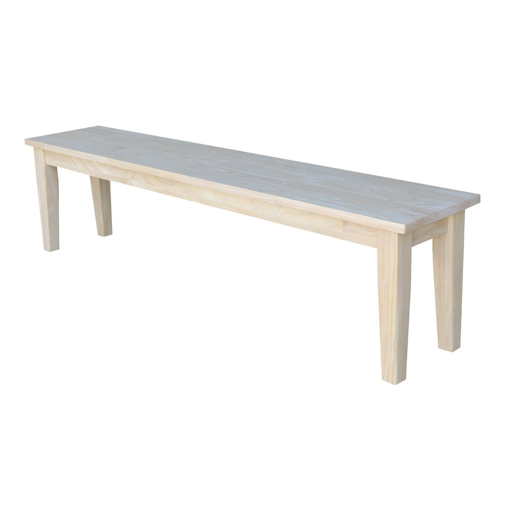 International Concepts Shaker Style Dining Bench, Ready to Finish