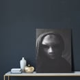 thumbnail image 5 of Sikiie Mystical Masked Figure Monochrome Print Canvas Decorative Hanging Painting, Anti-shrinkage Hanging Frame, Suitable for Home, Office Wall Decorations, 5 of 6