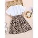 thumbnail image 3 of Vestido VARMILO 6 años blanco con estampado de leopardo, 3 of 5