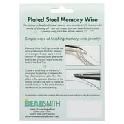 The Beadsmith Assorted Memory Wire Variety Pack - Silver Plated - 10 Loops Per Size