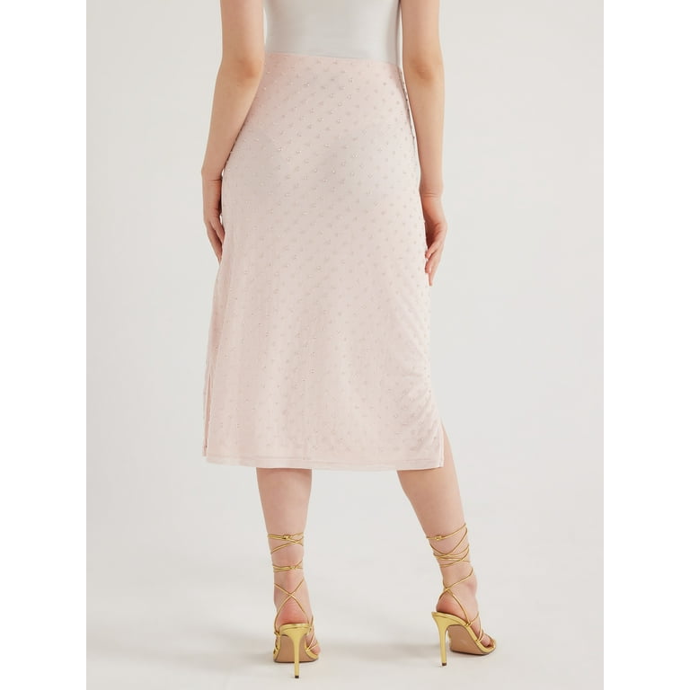 Scoop Women s Crystal Mesh Skirt Sizes XS XXL Walmart
