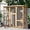 wood color, variant on Catio Outdoor Cat Enclosures Walk in, Cat Kennel Kitten Wooden Cage, Large Activity Space with 5 Activity Platforms and Sleeping Room Weather Protection Asphalt Roof (Wood Color, Large)
