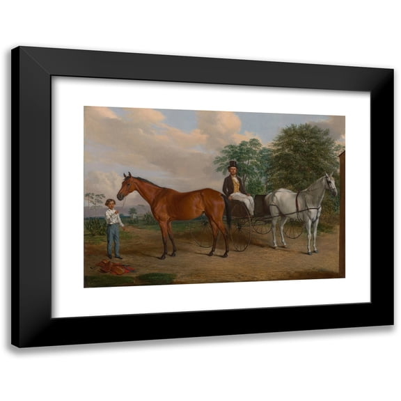 Edward Troye 14x11 Black Modern Framed Museum Art Print Titled - Self-Portrait (1852)