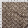 thumbnail image 4 of oneOone Viscose Chiffon Brown Fabric Tropical Craft Projects Decor Fabric Printed By The Yard 42 Inch Wide, 4 of 5