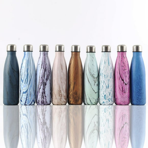 JUSCH Insulation cup sports kettle stainless steel creative wood grain cola bottle camphor wood(WZ1784),QINWEI-740