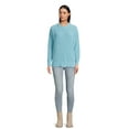 thumbnail image 7 of Time and Tru Women's Crewneck Chenille Sweater with Long Sleeves, Midweight, Sizes XS-XXXL, 7 of 7
