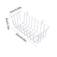 thumbnail image 3 of Cififendec Hay Feeder Rabbit Food Storage Basket, 9"×3.93", Metal Detachable Wire Rack for Bunny Cage Indoor Small Pet Feeding, 3 of 5