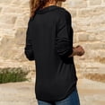 thumbnail image 6 of Womens Half Zip Pullover T Shirts Quarter Zip Up Polo Sweatshirt 2026 Trendy Crewneck Long Sleeve Basic Collared Tops, 6 of 7