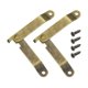 thumbnail image 1 of 2 piezas de bisagras de soporte de tapa plegable de 4.41"x0.43", bisagra de elevación con tornillos, bronce, 1 of 6