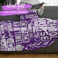 thumbnail image 2 of Nurse Week Gifts for Women, Purple Throw for Nurses, Thank You Appreciation Blanket 50 x 65 for The Best Nurse Ever, 2 of 6