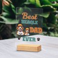 thumbnail image 2 of Best Beagle Dad Ever Happy Father's Day Acrylic Plaque Sign Ashwood Base Beagles Dog Lover Gifts Idea Home Desk Decor - 02006, 2 of 5