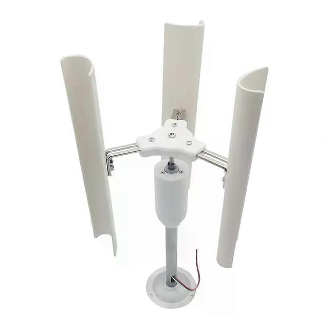 Modèle d'Éolienne 12V à Trois Phases, Modèle d'Enseignement d'Éolienne Verticale DIY