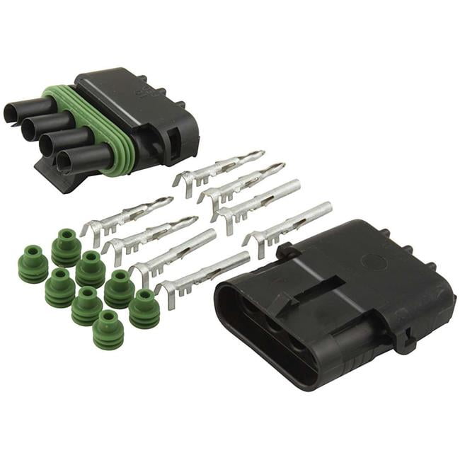 Allstar 4-Wire Weather Pack Connector Kit Flat Allstar 4-Wire Weather Pack Connector Kit Flat
