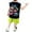 Black, variant on Hiijoy Toddler Boys Summer Outfits Dinosaur Luminous Tank Top and Shorts Set, Sizes 4-5T