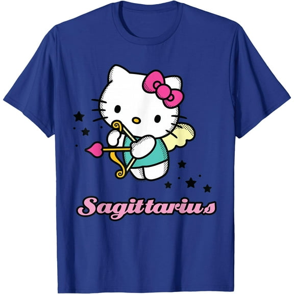 Hello Kitty Birthday Zodiac Sagittarius DTG Print Unisex T-Shirt