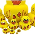 thumbnail image 2 of Dsseng 10pcs Animal Pattern Wooden Nesting Toys Russian Nesting Dolls Matryoshka Stacking Dolls, 2 of 4