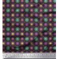 thumbnail image 1 of Tissu de Coton Imprimé Mandala Floral par Yard 56 Pouces de Large, 1 of 3