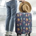 thumbnail image 2 of Dark Blue Mermaid Princess Pattern Luggage Cover Fashion Suitcase Cover Baggage Covers Fit 25-28 Inch Luggage (Go Travel), 2 of 5