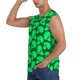thumbnail image 3 of Balery Green Broccoli Camisetas sin mangas para hombre, absorbe la humedad y protege contra el mal olor.-Small, 3 of 7