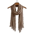 thumbnail image 7 of Hkoxplj Soft Cotton Blend Crinkle Scarf Lightweight Fashion Shawl Wrap for Women Men Summer Travel Head Scarf Versatile Breathable Solid Color Scarf Perfect for Outdoor and Daily Wear, 7 of 7