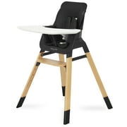 Dream on Me Nibble Wooden Highchair | Compact High Chair | Light Weight | Portable |Removable Seat Cover I Adjustable Tray I Baby and Toddler