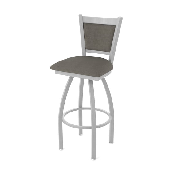 870 Hadleigh 36" Swivel Bar Stool with Anodized Nickel Finish and Graph Chalice Seat and Back
