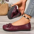 thumbnail image 6 of Xdegoge Flat Shoes for Women Bow Tie Ballet Flats Summer Slip On Loafers Classic Dressy Round Toe Footwear Closed Toe Casual Office Work Walking Lightweight Pumps, 6 of 9
