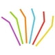 thumbnail image 1 of Soft Multipurpose Silicones Straws 6-piece Set Creatives Sustainable Juices Milk Colorful Curved Tube, 1 of 8