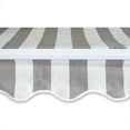 thumbnail image 3 of ALEKO Auvent Rétractable 13 X 10 Pieds Tissu de Remplacement, Couleur Rayée Grise et Blanche, 3 of 4
