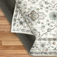 thumbnail image 7 of ReaLife Rugs Machine Washable Printed Distressed Boho Border Ivory Gray Eco-friendly Recycled Fiber Area Runner Rug (3' x 5'), 7 of 7