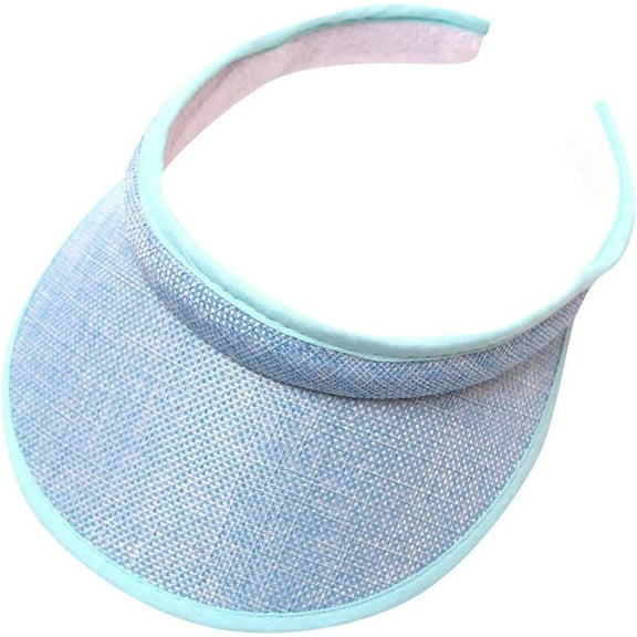 Kukuzhu Womens Sun Visor Hats Summer Roll-Up Clip On Wide Brim Visors Sports Running Travel Sunshade Foldable Beach Hats