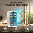 thumbnail image 6 of Whynter 3.3 Cubic Foot Beverage Center Fridge with Lock Stainless Steel, 6 of 13