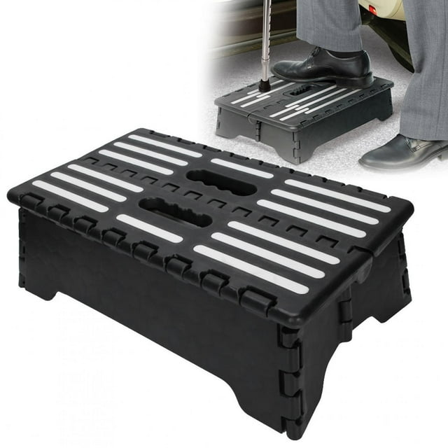 Taburete Con Escalón, Práctico Taburete De Seguridad Portátil, Uso En Viajes Al Aire Libre Para Uso Doméstico