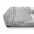 thumbnail image 3 of Geometric Circle Soft Flannel Fleece Blanket, Spiraling Rotary Circle Turning to Polka Dots Concentric Grid Lines Tile, Cozy Plush for Indoor and Outdoor Use, 50" x 60", Grey White, by Ambesonne, 3 of 6