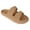 Tan, variant on FOAMWALK Women's Soft and Comfy Textured EVA Slide Sandals - EVA Textured Cloud Slides for Women, Black, 6/7