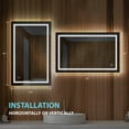thumbnail image 3 of Blossom Kitchen and Bath Lyra 48" Bathroom LED Mirror with Defogger, Adjustable Color Temperature, 3 of 11