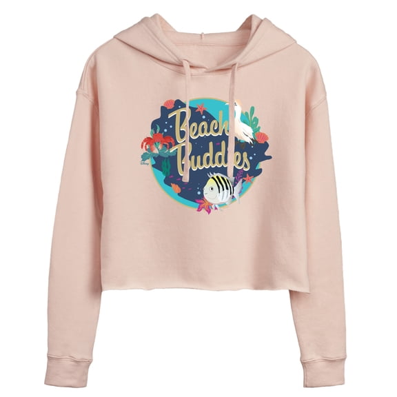 Disney - Beach Buddies - Juniors Cropped Pullover Hoodie