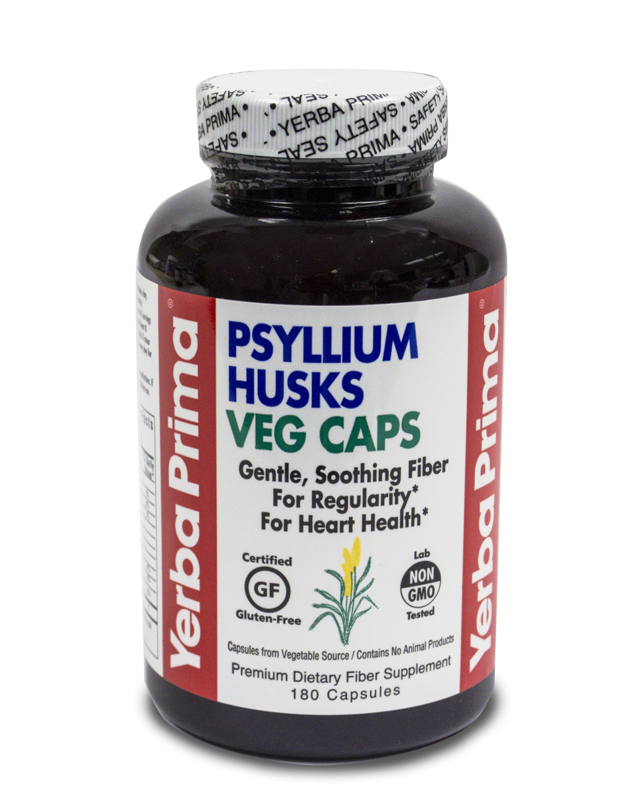 Yerba Prima Psyllium Husks Veg Caps 180 Capsules
