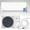 24000 BTU 230V, variant on Cooper & Hunter 12000 BTU 230V Wall Mounted Mini Split Heat Pump Air Conditioner With 16ft Kit Cover 550 Sq Ft WiFi