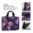 thumbnail image 4 of 16" Laptop Briefcase for Work Travel Laptop Shoulder Bag Carrying Handbag Laptop Case Pink and Purple Palm Leaves, 4 of 8