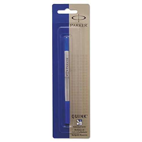 Parker 3022531 Refill for Roller Ball Pens, Medium, Blue Ink Walmart