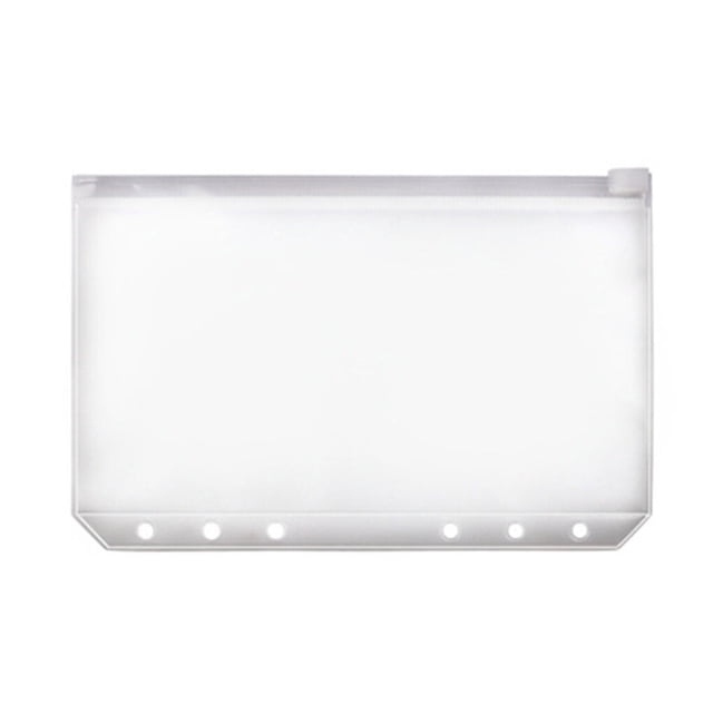 justharion 10 Pieces Zipper Pouch Container Convenient PVC Documents Pouches Document Holding Bag Storage Containers for Home Office School A5 Transparent