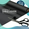 thumbnail image 5 of Exquisite 100 Ft. x 40 In. Black Plastic Tablecloth Rolls - Disposable, 5 of 8
