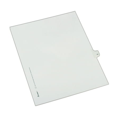 Avery Individual Legal Dividers Allstate Style, Letter Size, Side Tab #10 (82208)