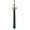 Black, Dark Green, variant on Graduation Tassel - 2020 - Gold Charm - 2 Color, Red / White